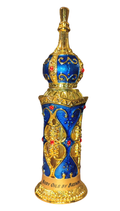 Tower-Style Bottle, Decorative Flacon, Empty Perfume Bottle, Glass Dabber Wand, Unisex, 1/3 oz., 10 ml