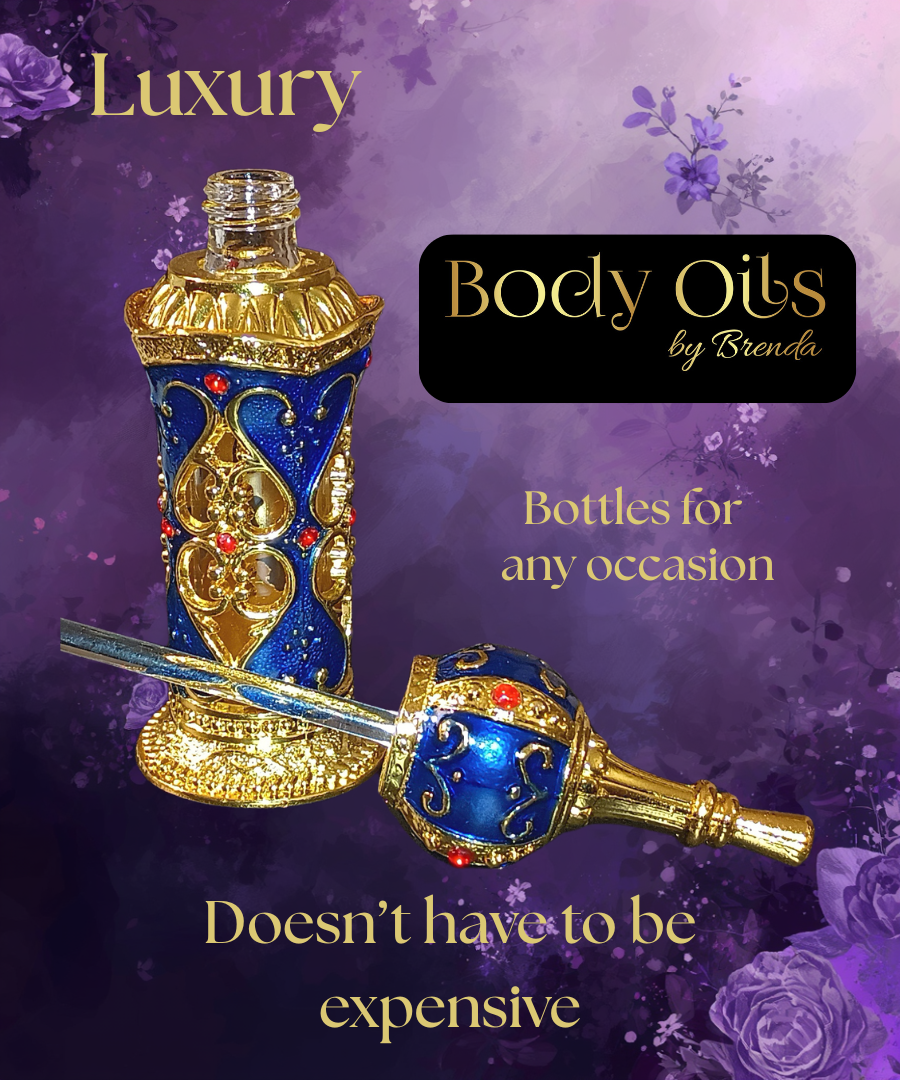 Tower-Style Bottle, Decorative Flacon, Empty Perfume Bottle, Glass Dabber Wand, Unisex, 1/3 oz., 10 ml
