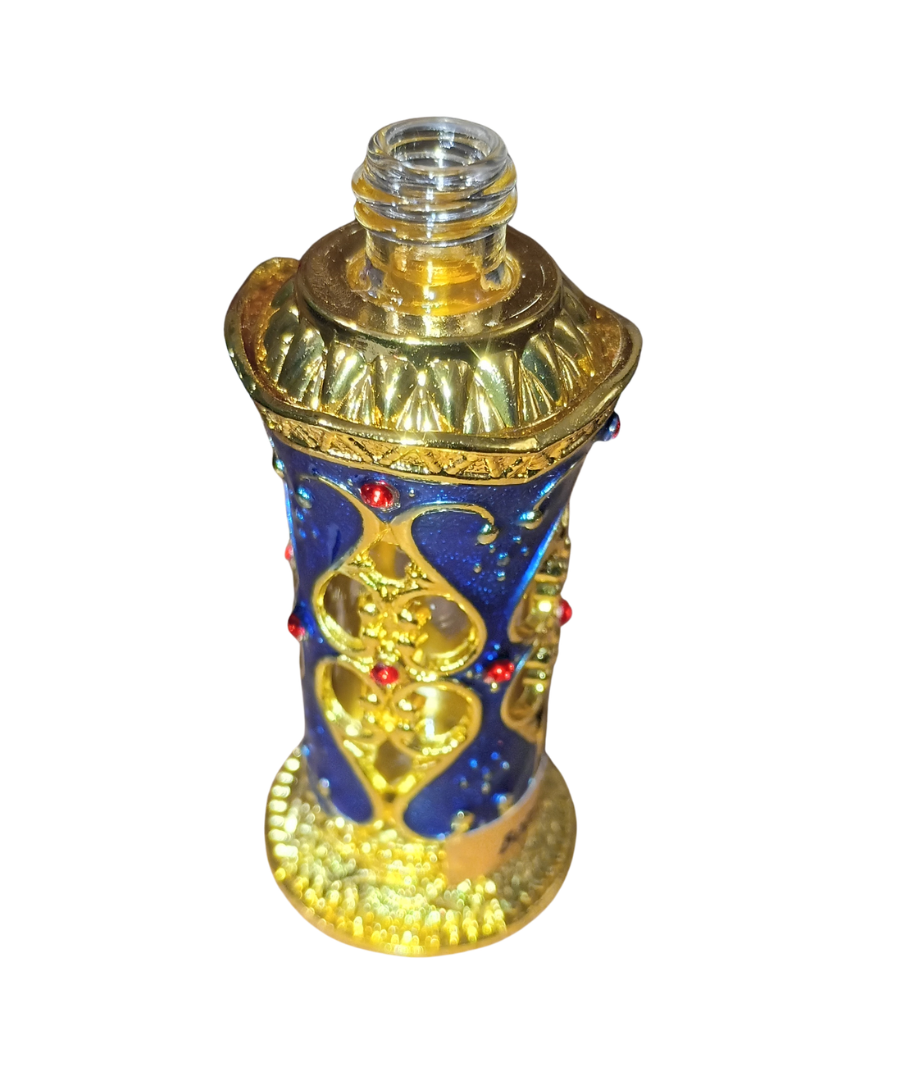 Tower-Style Bottle, Decorative Flacon, Empty Perfume Bottle, Glass Dabber Wand, Unisex, 1/3 oz., 10 ml