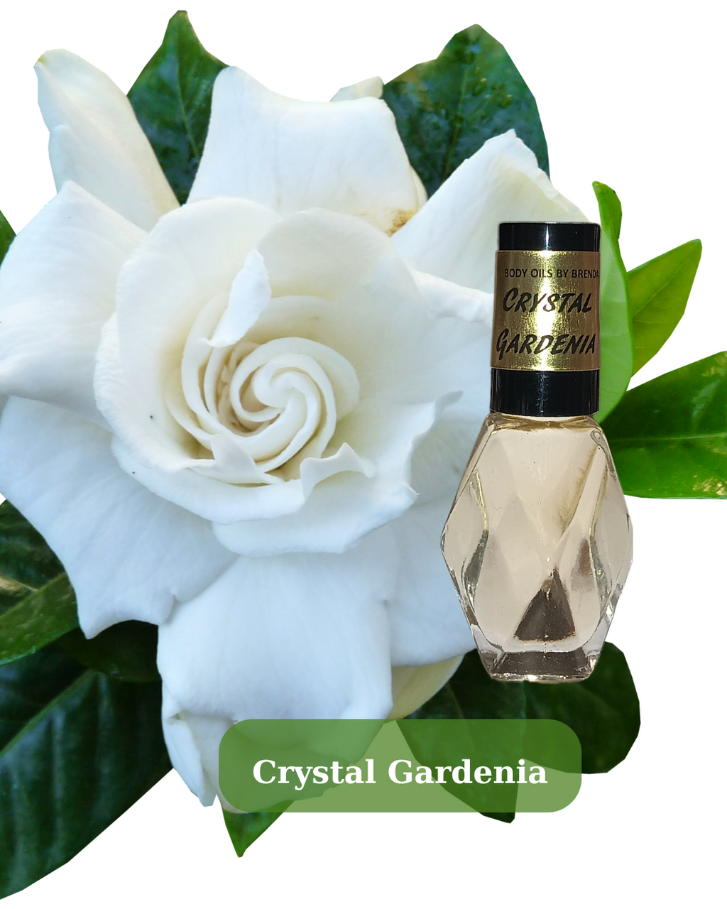 Crystal Gardenia Type Body Oil, White Floral Tuberose Fragrance, Perfumed Oil, Alcohol Free Concentrated