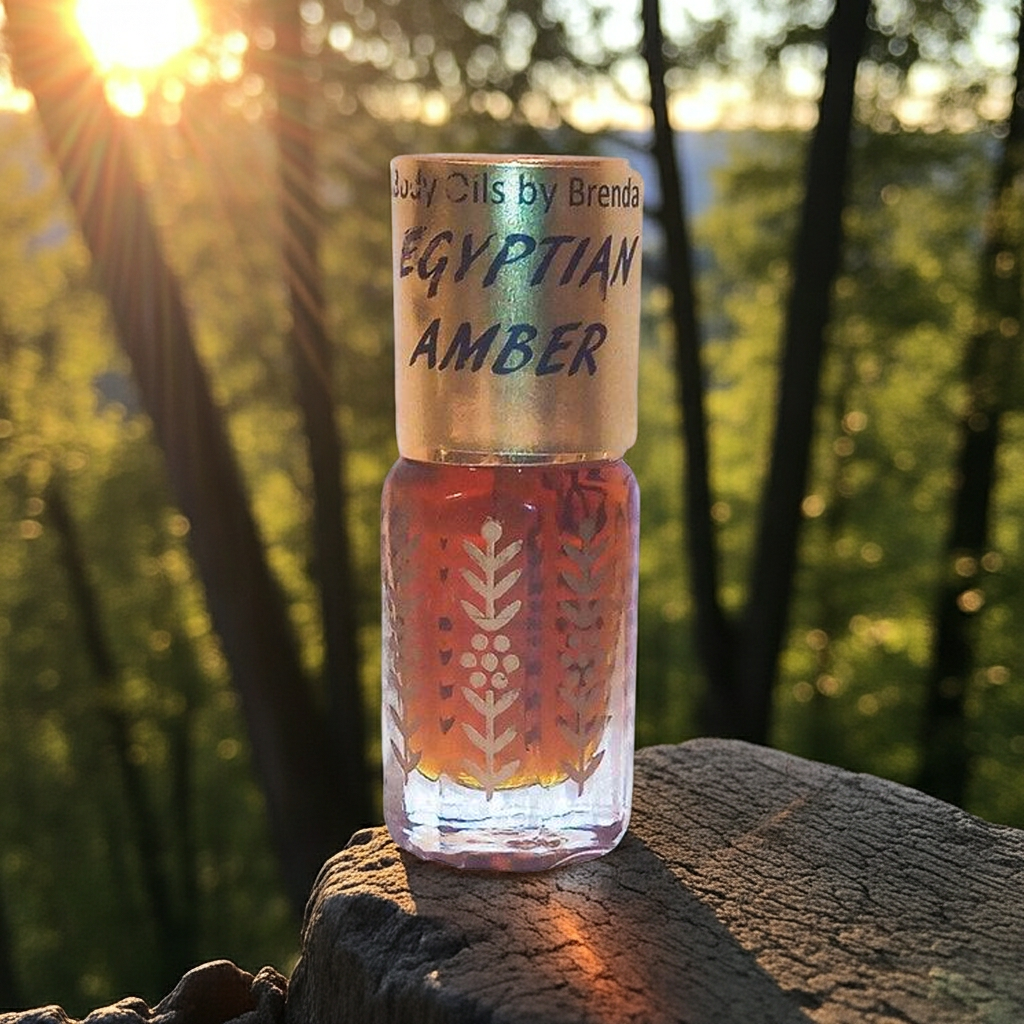 EGYPTIAN AMBER Attar-Concentrated Perfume Oil Import-Roll On 10 ml Unisex-Musk Vanilla Sandalwood-Fragrance Oil-Him or Her