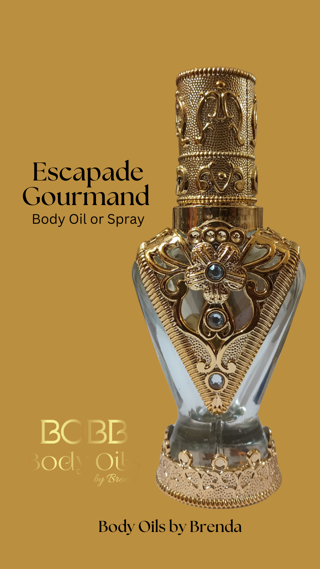 Escapade Gourmand Type Body Oil, Sweet Vanilla Brown Sugar Fragrance, Unisex Scent for Him and Her, *Not a Name Brand Product
