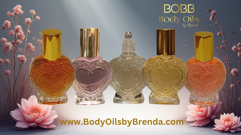 Heart Shaped Glass Perfume Bottle with Stainless Steel Roller & Gold Cap, Empty Bottle, 1/2 oz Executive Vial