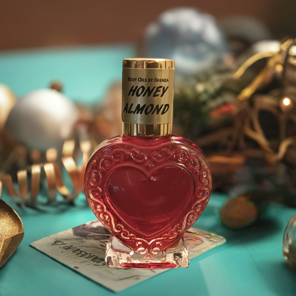 Honey Almond Type Body Oil, Nutty Sweet Luxury Perfumed Oil, Alcohol Free Fragrance, Warm & Spicy Bouquet