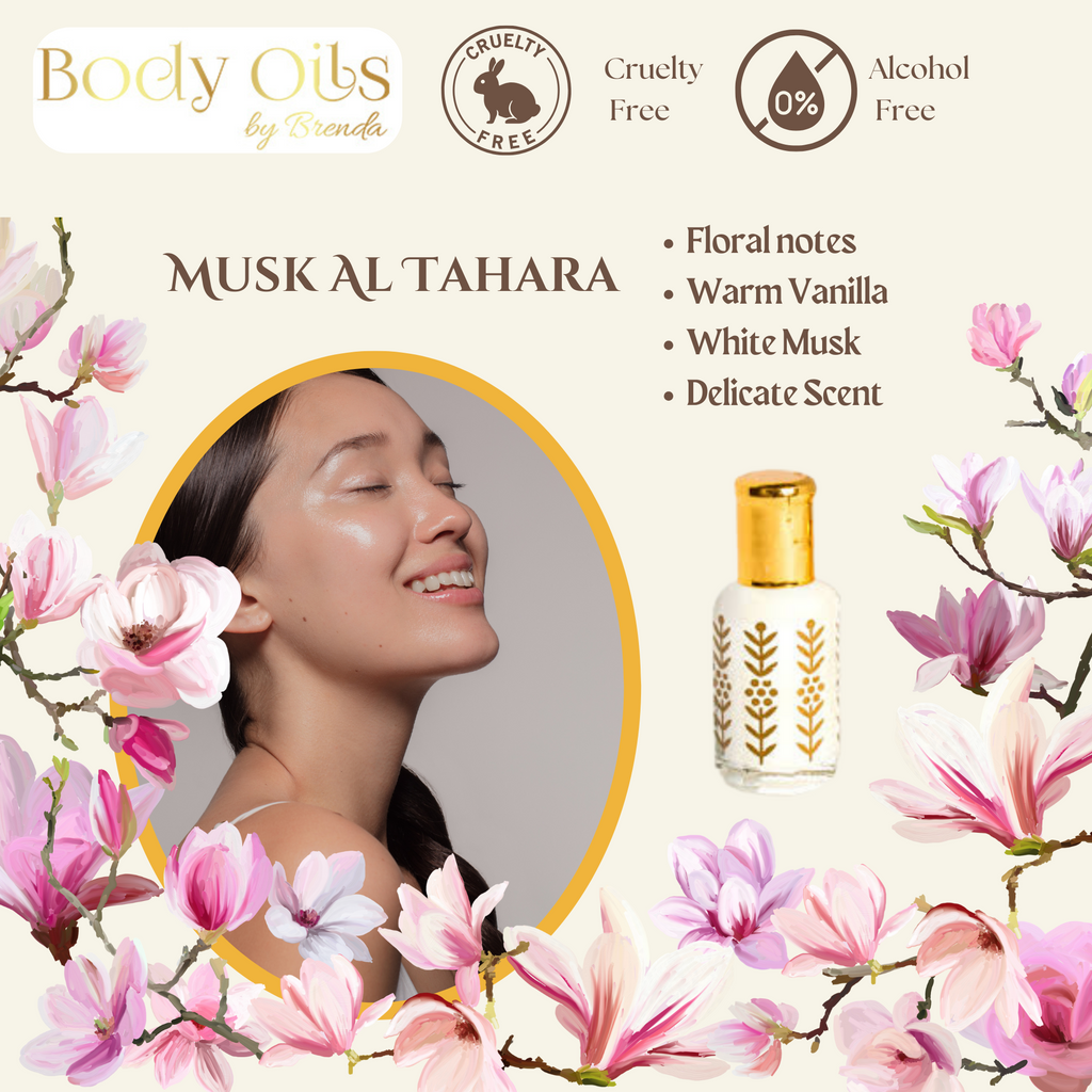 Musk Al Tahara Attar, White Musk Tahara, Premium Concentrated Perfume Oil, Women's Feminine Oil, Arabian Perfume Oil, Luxury Body Oil Fragrance
