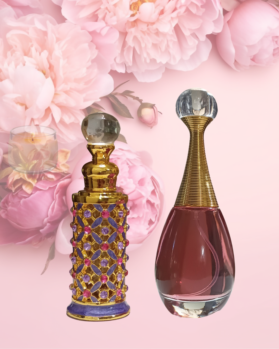 Strawberry Cake & Cream Type, Gourmand Body Oil Fragrance, Sweet Fruity Floral Scent, Gift Heart Bottle Her