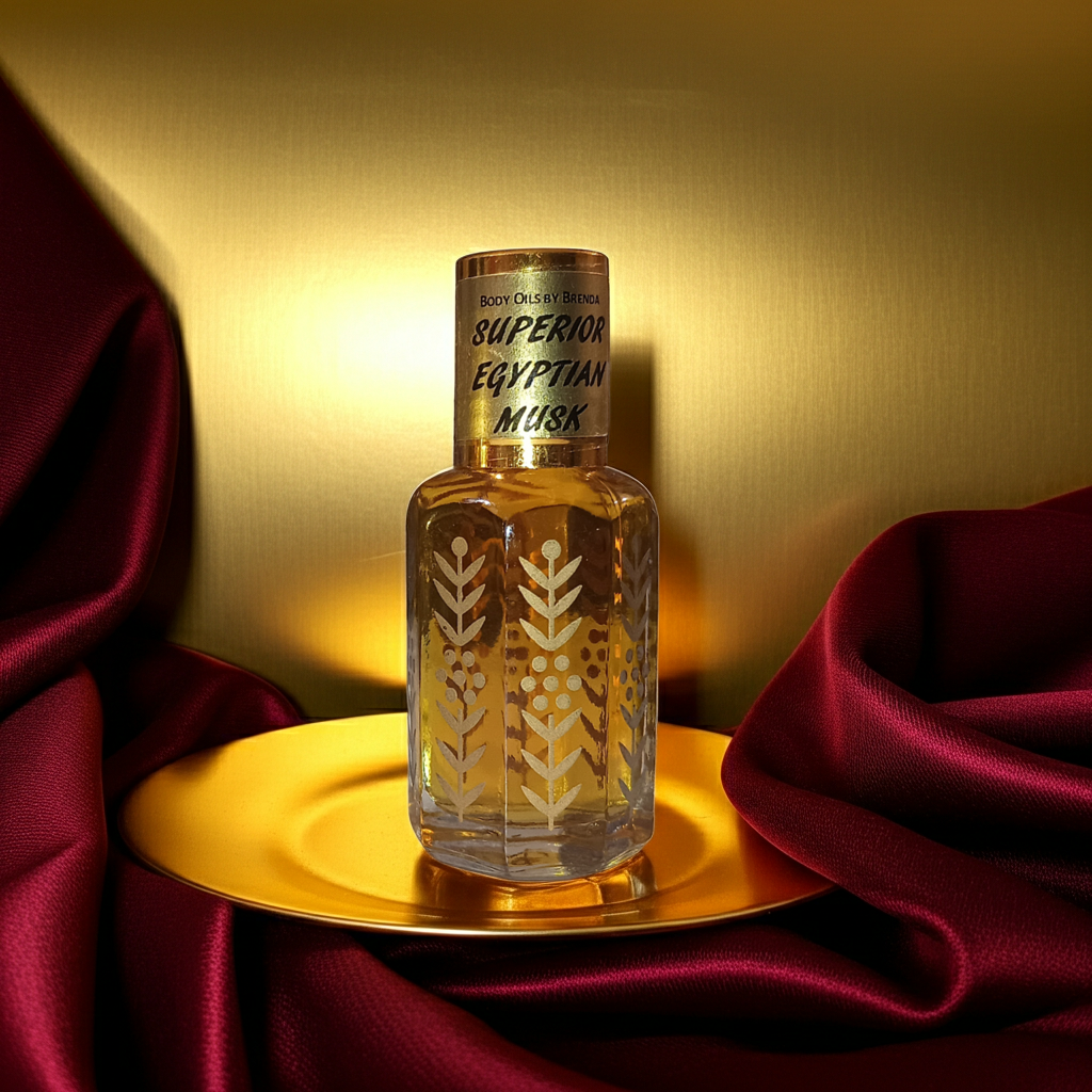 Superior Egyptian Musk Attar, Intense Rich Smell, Musk Frankincense Amber Fragrance, Concentrated Natural Perfume Oil (CPO), Deep Rich Color, Alcohol Free Imported Oil Unisex