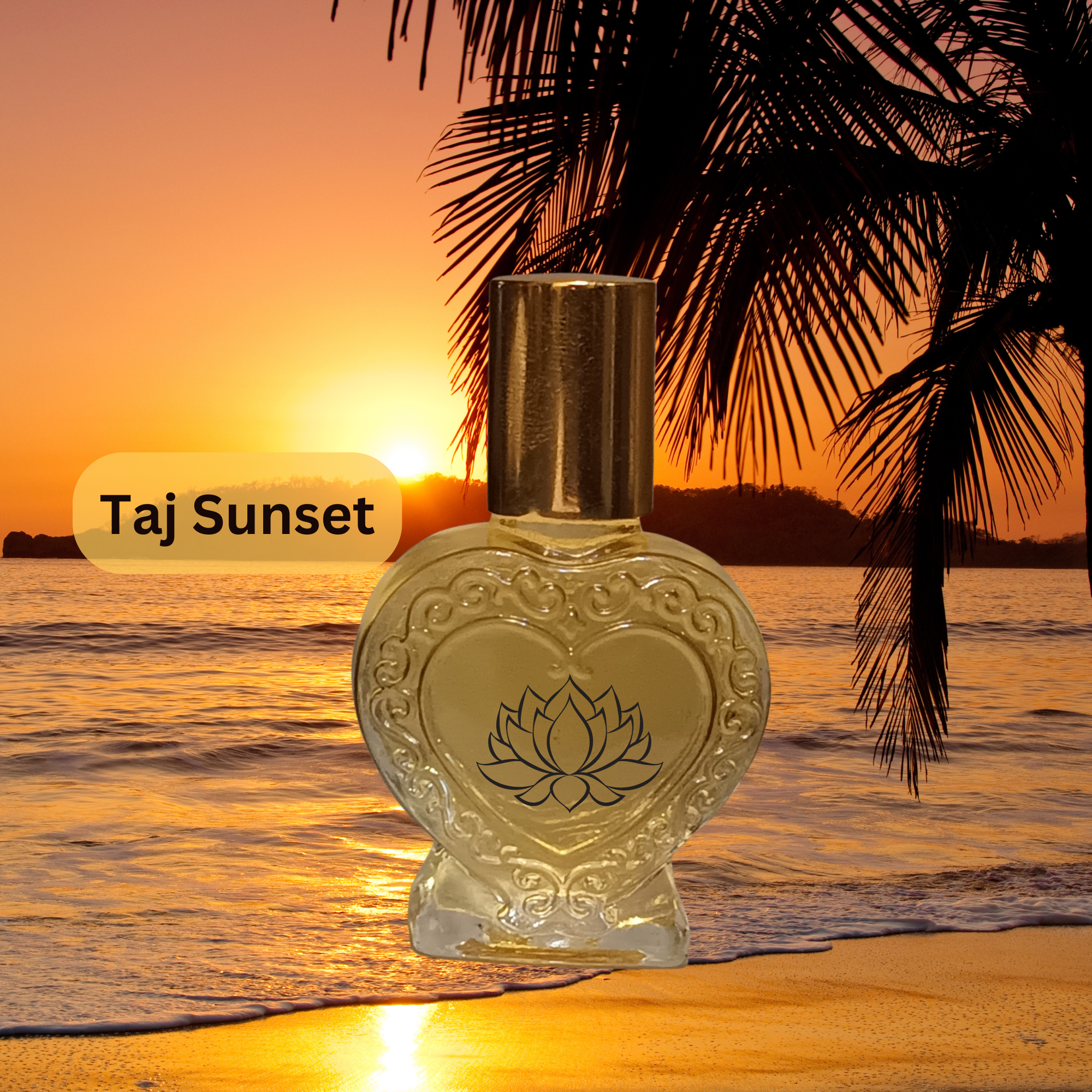 Taj Sunset Body Oil, Sweet Fruity Tropical Designer-Inspired Fragrance, Mango Coconut Sandalwood, Alcohol Free *Not a Name Brand Product