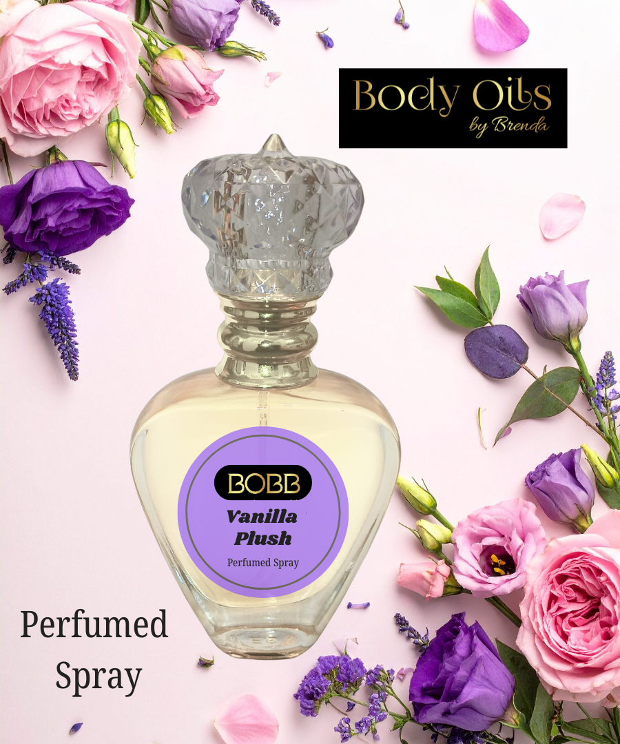 Love Notes Vanilla Plush Type Body Oil, Luxury Perfumed Oil, Vanilla Sweet Warm Spicy Marshmallow, Woody Scent, Feminine Scent-Gourmand Vanilla Alcohol Free Fragrance-Sweet Perfume