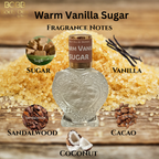 Warm Vanilla Sugar Type Oil - Yummy & sweet, Gourmand Fragrance - Warm and syrupy, Uncut, Alcohol Free Concentrated Perfumed Oil