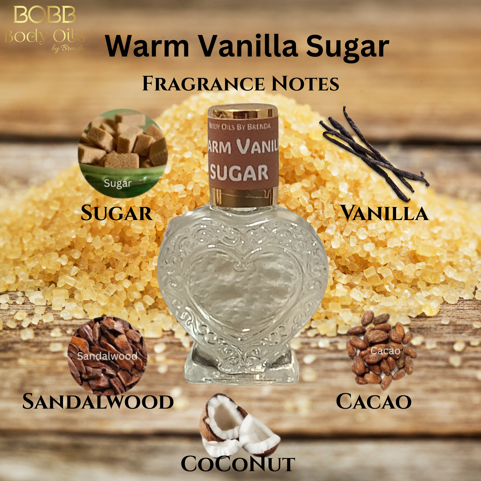 Warm Vanilla Sugar Type Oil - Yummy & sweet, Gourmand Fragrance - Warm and syrupy, Uncut, Alcohol Free Concentrated Perfumed Oil