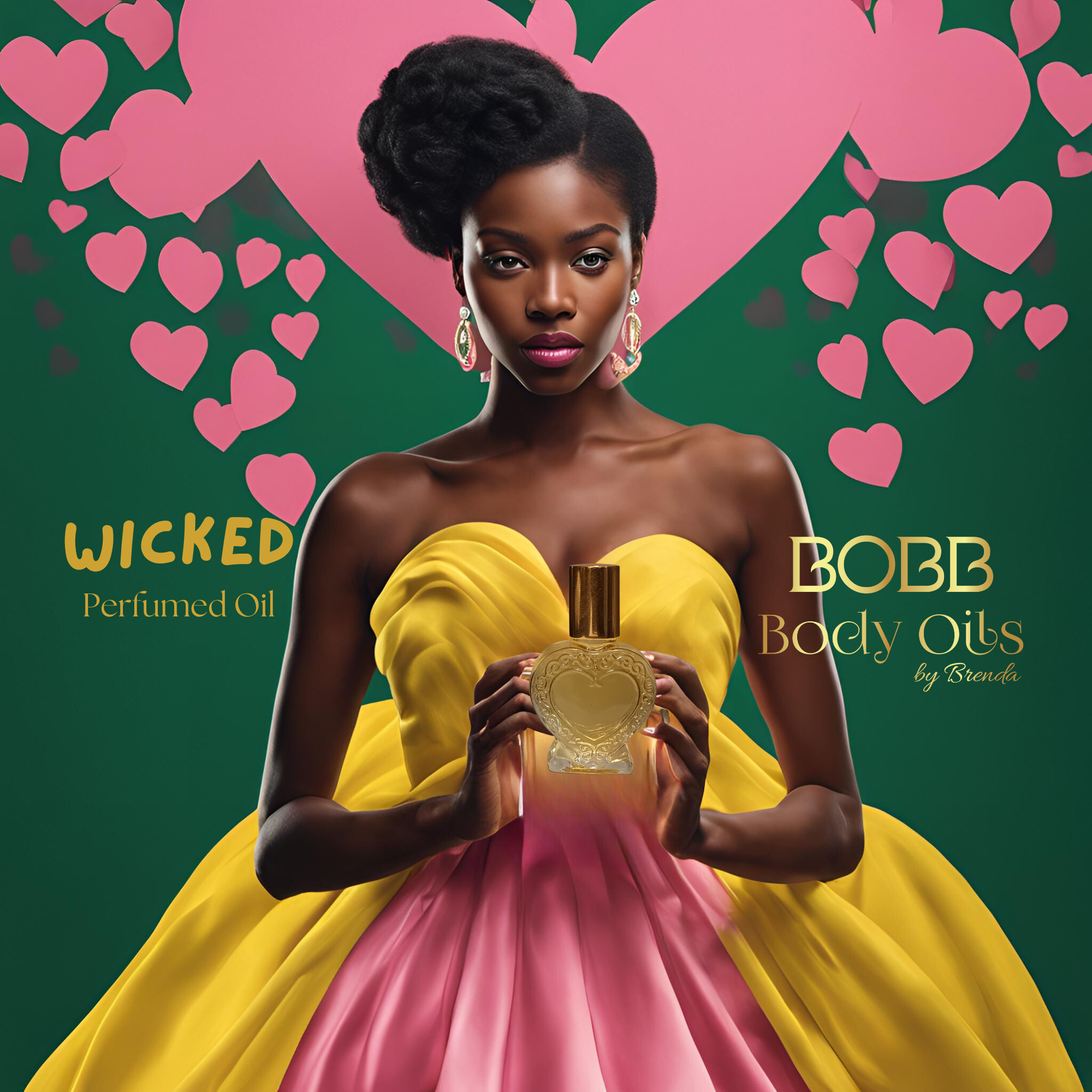 Wicked Body Oil, Vanilla Perfumed Oil, Feminine Gourmand Scent, Freesia Brown Sugar Vanilla Fragrance, Light Soft Sensual Fragrance