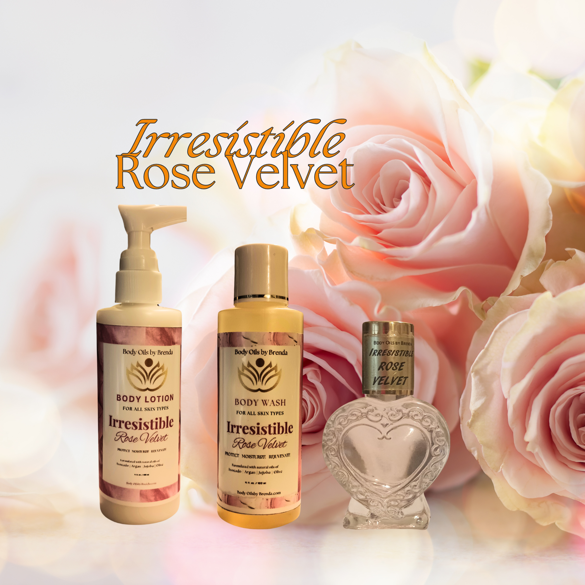 Irresistible Rose Velvet Body Oil, Gift Set, Luxury Designer-Inspired Fragrance, *Not a Name Brand Product
