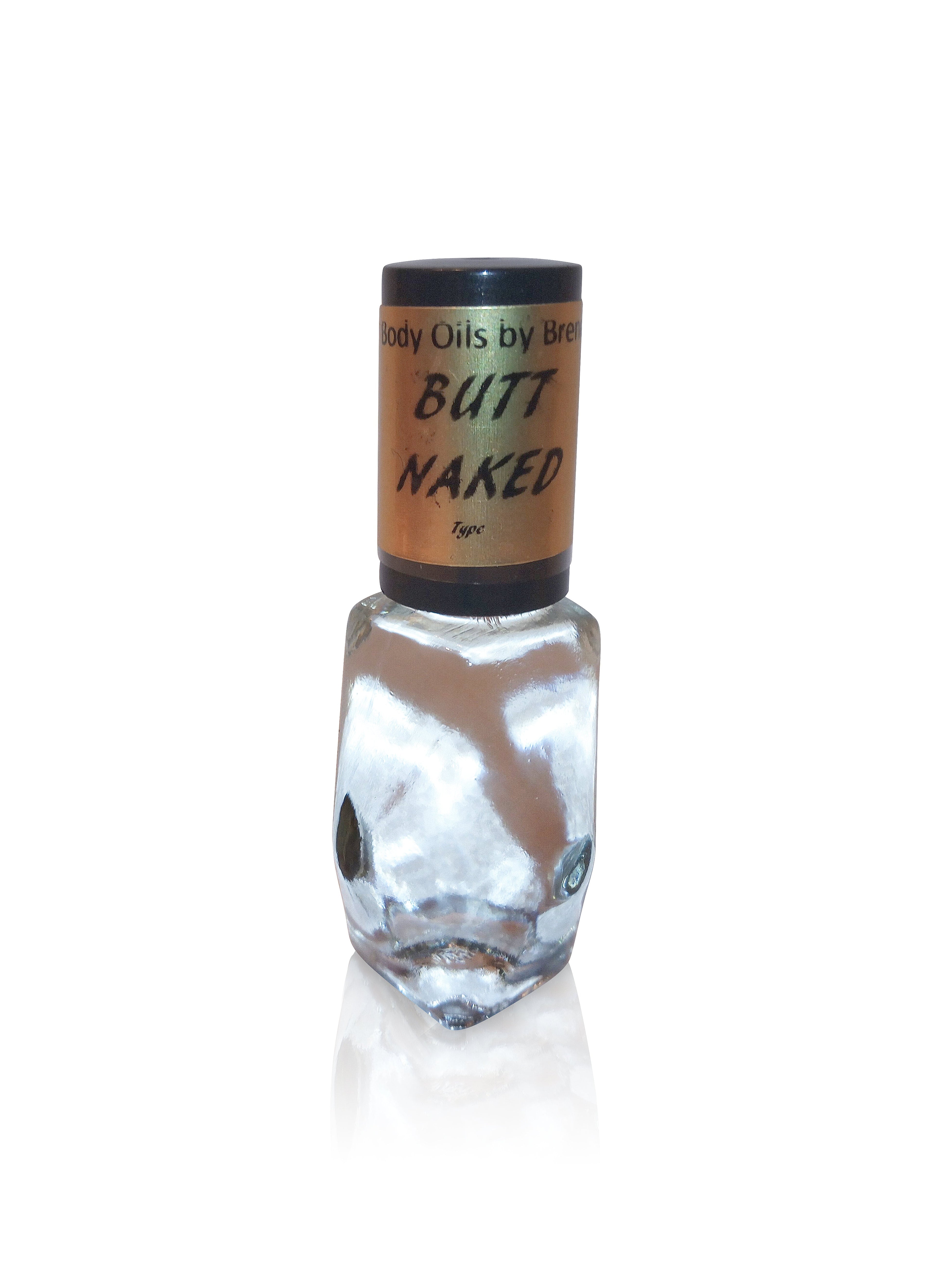 BUTT NAKED Body Oil - Unisex Roll-On Fragrance - Men & Women's Fragrance - His/Her Oil - Gender Neutral Fragrance - 7 ml - 10 ml - 15 ml