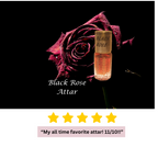 Black Rose Attar: Highest Quality Grade "A" Perfume Oil, 100% Alcohol Free. Essential, Fragrance, Body, Aromatherapy, Oil, Oriental, Sensual