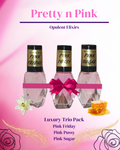 Pretty Pink Trio Gift Set, Pink Friday Pink Sugar Pink Pussy Type Body Oils, Women's Perfume, Fragrance for Her, Floral Fruity Scent, Sweet Creamy Caramel Gourmand Perfume