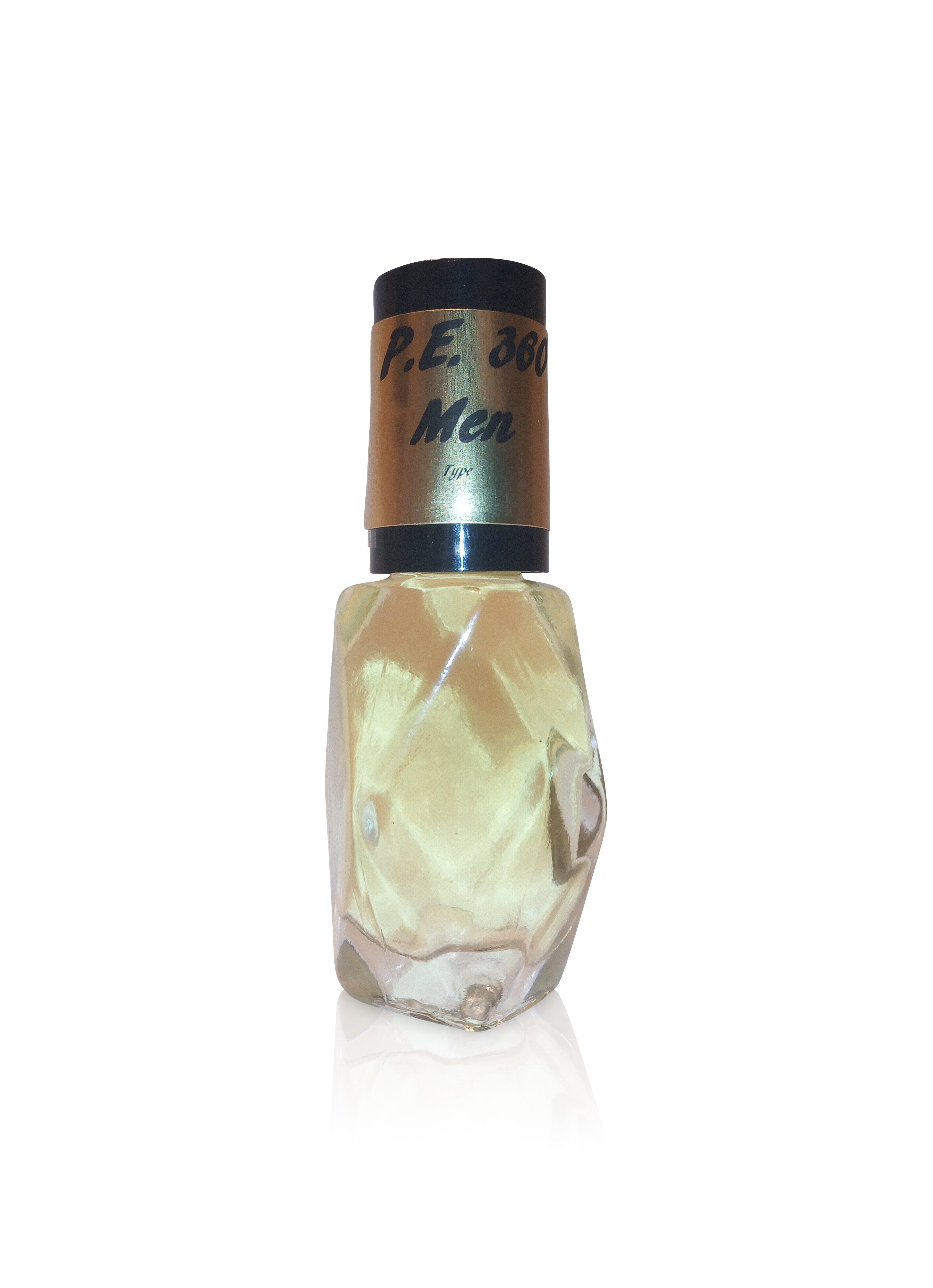 P E 360 Degrees Inspired Type Men's Body Oil - Luxury Oils - 7 ml - 10 ml - 15 ml - 30 ml Bottles - Roll On Men's Cologne