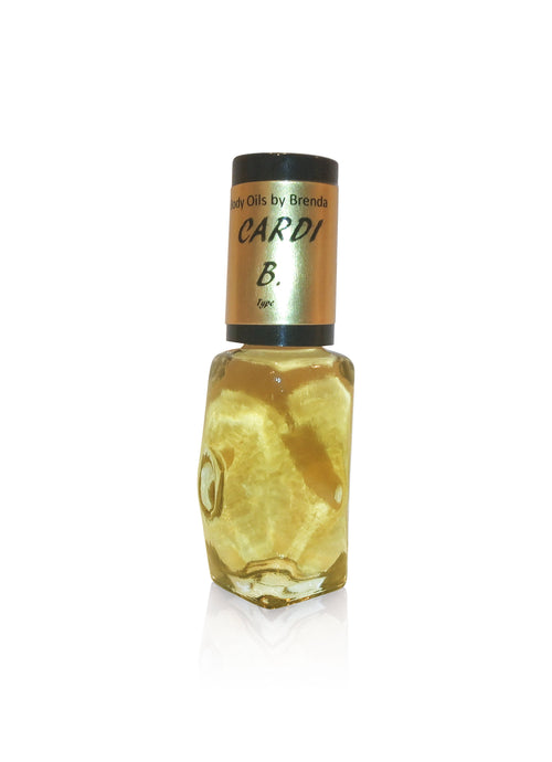 CARDI B Type Body Oil-Alcohol Free Perfume-All Natural Women's Fragrance- Sensual, Sophisticated, Pure, Uncut, Full Strength, 7 ml 10 ml