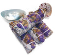 LAVENDER SMUDGE Stick | Sage Bundle for Ceremony, Meditation, Altar, Home Cleansing, Relaxation, Wicca Smudge Kit | Mayan Rose
