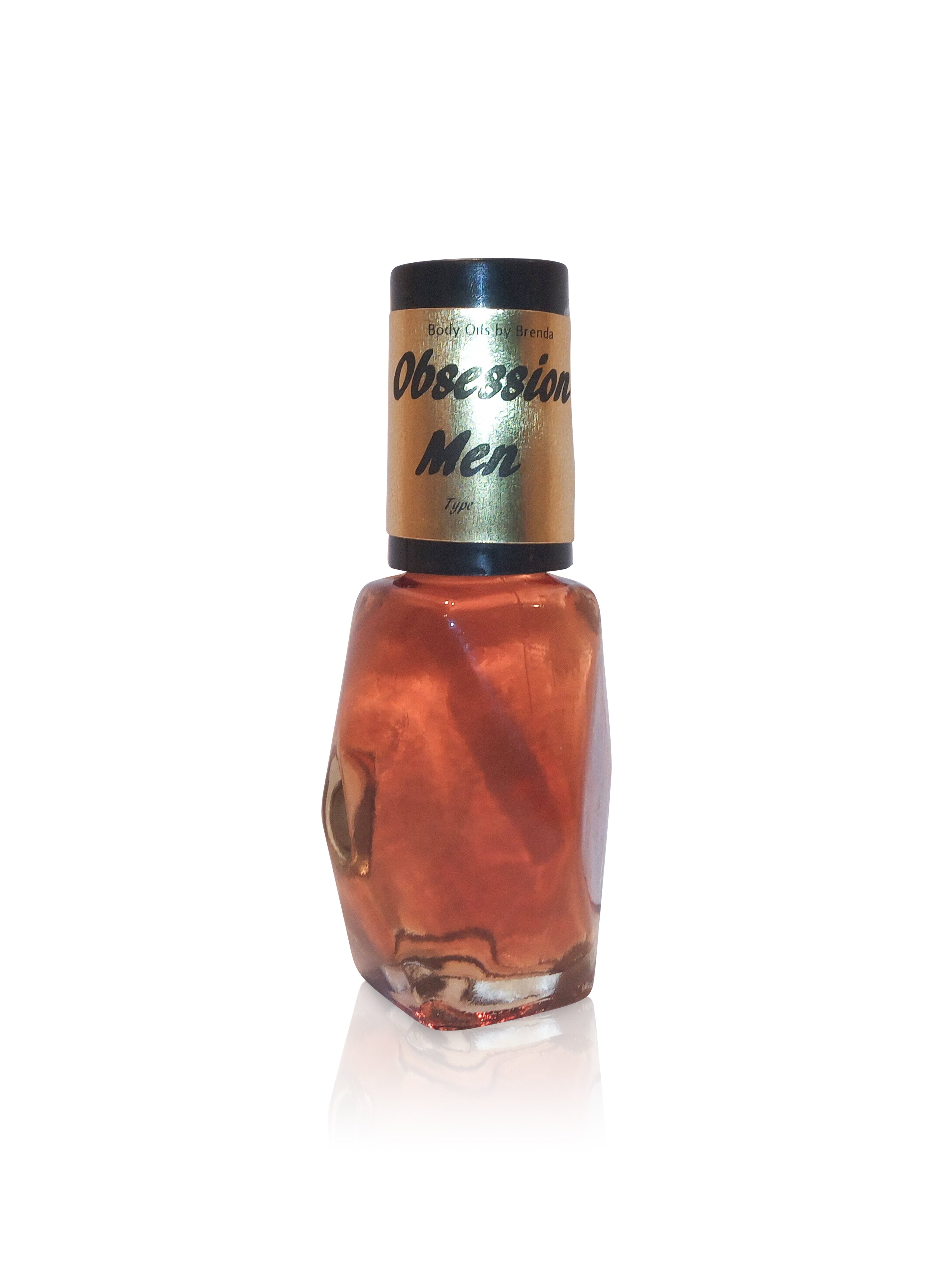 Obsession Type Body Oil, Bold Seductive Scent for Men, Combination of sandalwood, amber, patchouli, vanilla, & musk. 7 ml-10 ml-15 ml-30 ml