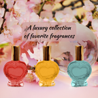 Perfumed Oil Sweetheart Special, Exquisite Heart Shaped Bottle, Best Selling Fragrances, Concentrated Perfumed Oils-Gifts for Her