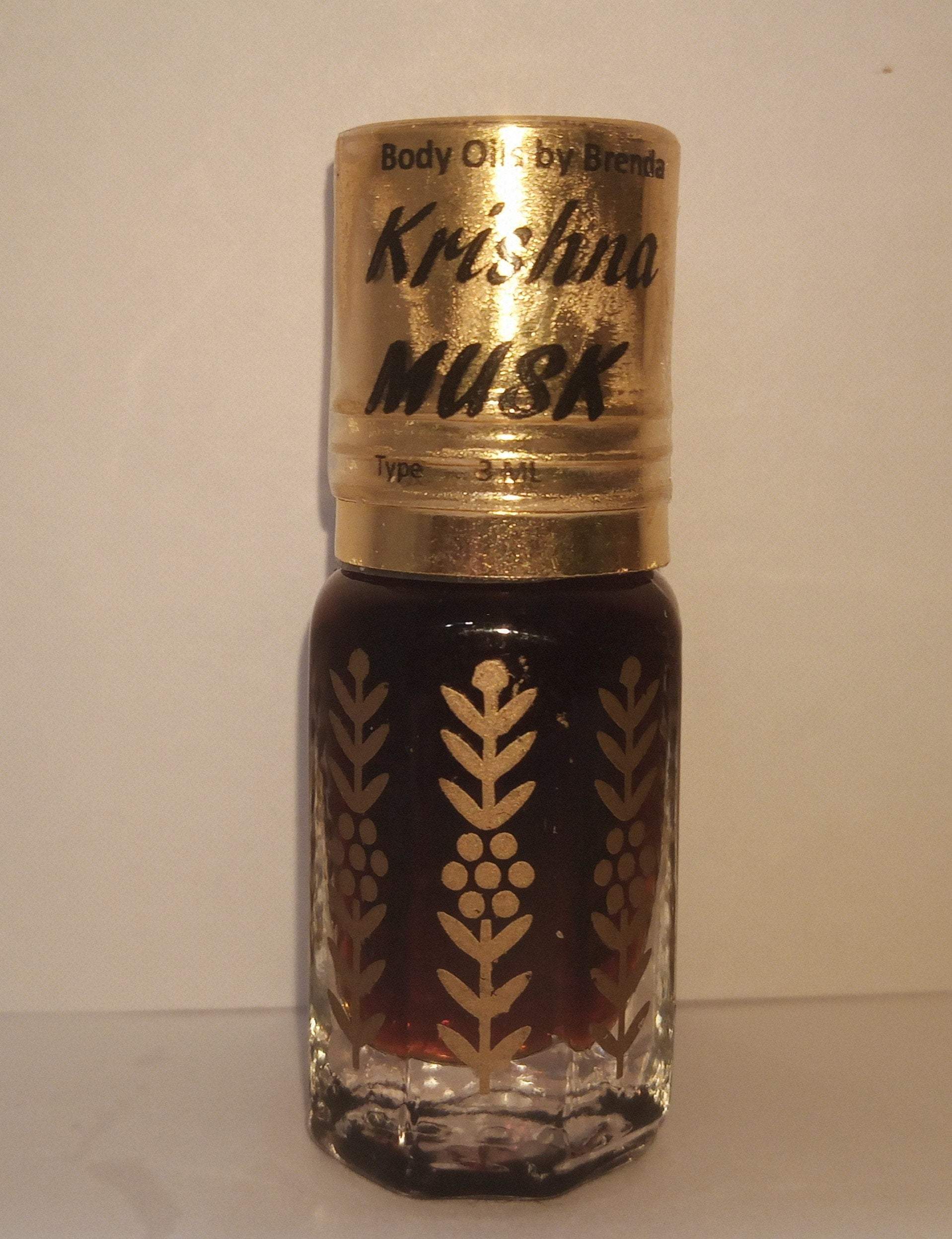 Krishna Musk - Alcohol Free - Pure, Uncure - Quality Body Oil - Luxury All Natural Perfume -