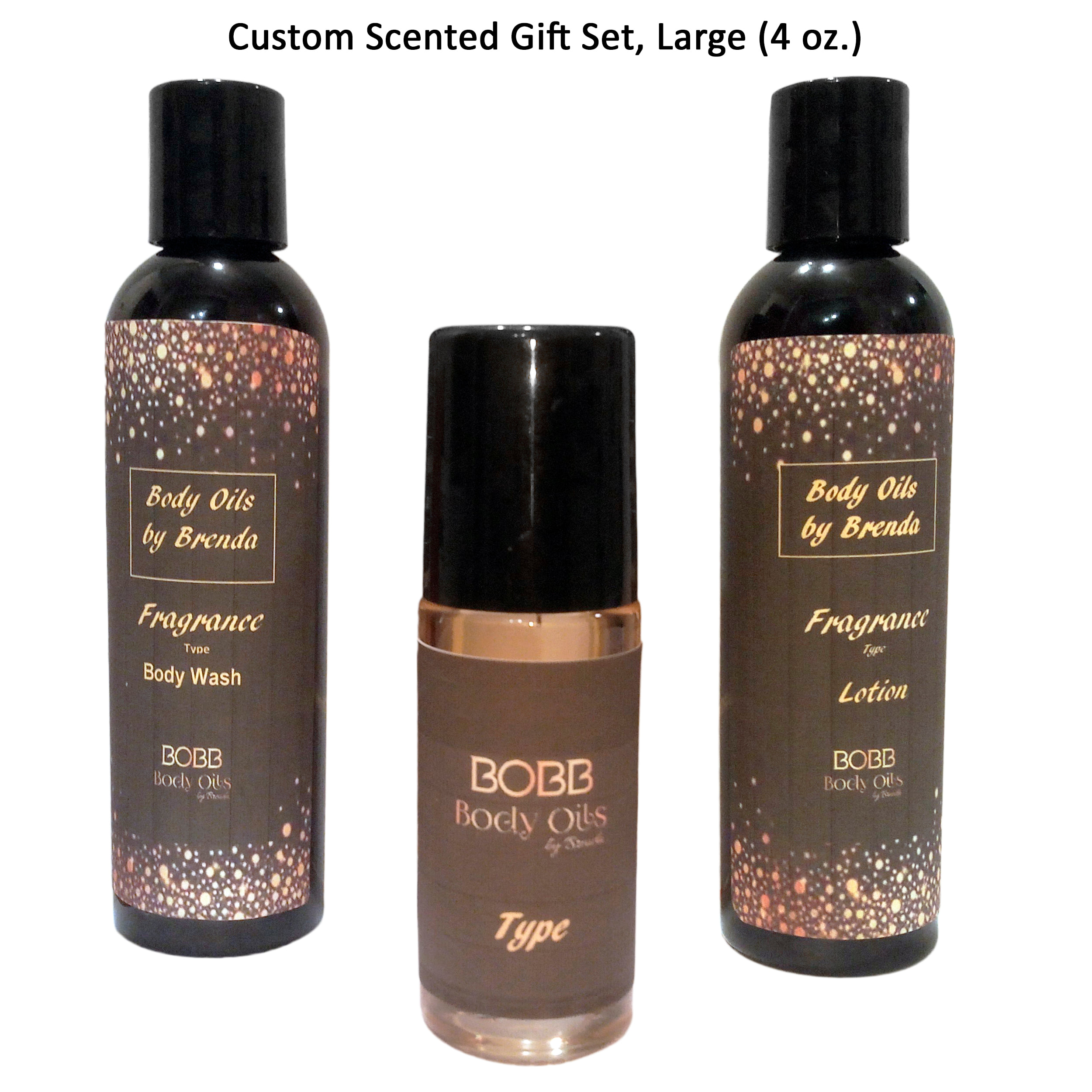 Spa Like Collection - Gift Set-Custom Made to Order-Choose Your Favorite  Scent-Roll on Body Oil, Scented Body Wash & Lotion-Any Holiday