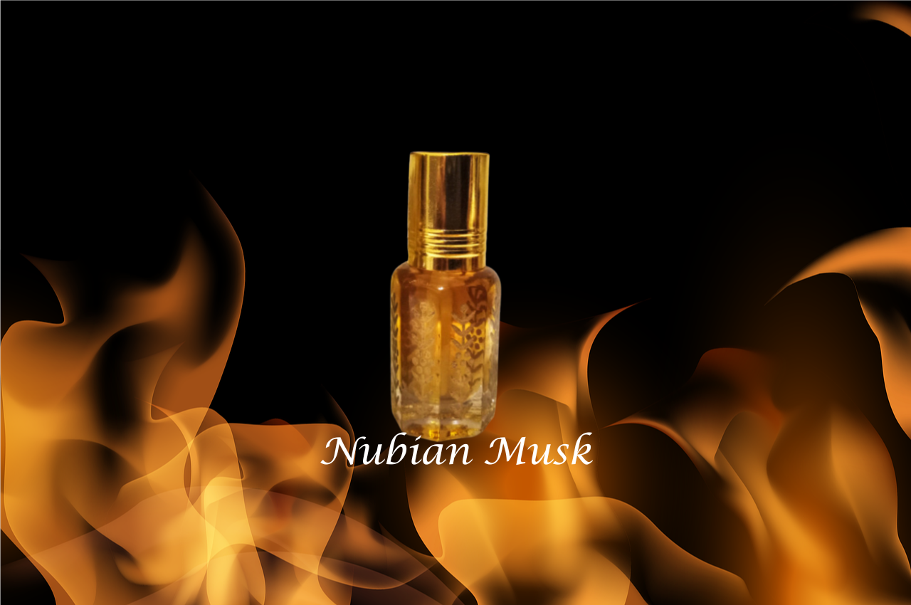 Nubian Musk Oil Type - Attar - Sensual, Pure, Uncut - Alcohol Free